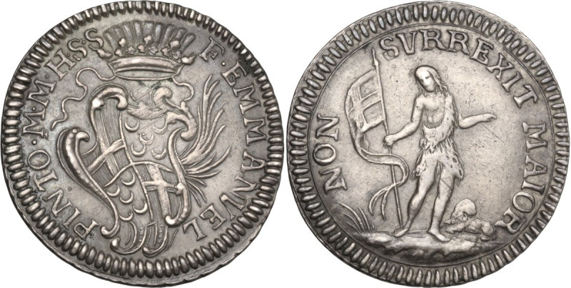 Malta. Emmanuel Pinto (1741-1773). Medaglia dal valore di 6 tarì. D/ Stemma del ...
