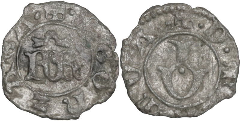 Mantova. Francesco I Gonzaga (1383-1407). Bagattino. D/ Le lettere F R unite. R/...