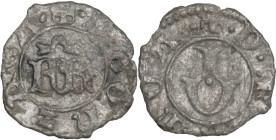 Mantova. Francesco I Gonzaga (1383-1407). Bagattino. D/ Le lettere F R unite. R/ Le lettere I e V sovrapposte verticalmente. CNI 17/18; MIR (Lombardia...