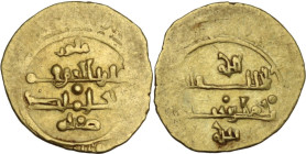 Palermo. Roberto il Guiscardo (1059-1085). Tarì, datato 464 AH (1072). D/ Legenda cufica su quattro righe; in centro globetto. (Per comando / di Rober...