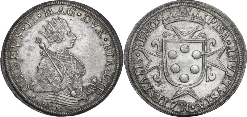 Pisa. Cosimo II de' Medici (1608-1620). Tallero 1618. D/ Busto a destra con coro...