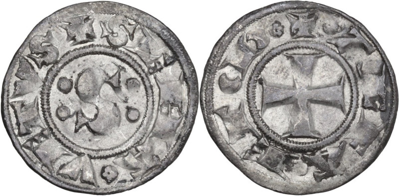 Siena. Repubblica (1180-1390). Grosso da 2 soldi, 1280-1285. D/ Grande S accosta...