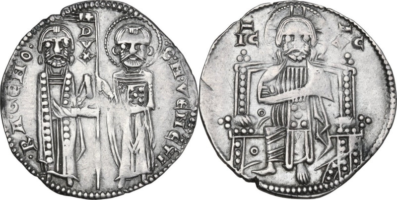 Venezia. Ranieri Zeno (1253-1268). Grosso matapan. D/ San Marco, in piedi a dest...