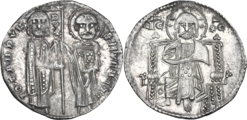 Venezia. Giovanni Dandolo (1280-1289). Grosso matapan. D/ San Marco, in piedi a ...