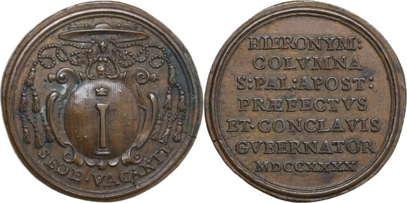 Sede Vacante (1740). Medaglia emessa dal Prefetto dei Sacri Palazzi Apostolici e...