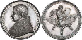 Gregorio XVI (1831-1846), Bartolomeo Alberto Cappellari. Medaglia premio per l'Accademia di San Luca A. X. D/ GREGORIVS XVI P M ANNO SACRI PRINC X. Bu...