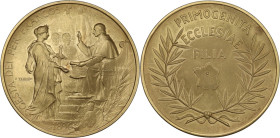 Leone XIII (1878-1903), Gioacchino Pecci. Medaglia 1896 coniata per commemorare il primo centenario dell'enciclica. D/ GESTA DEI PER FRANCOS; in eserg...