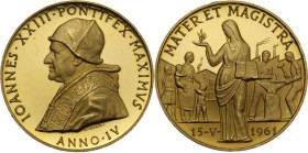 Giovanni XXIII (1958-1963), Angelo Roncalli. Medaglia annuale A. IV. D/ IOANNES XXIII PONTIFEX MAXIMVS. Busto a sinistra con camauro, mozzetta e stola...