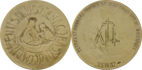 Paolo VI (1963-1978), Giovanni Battista Montini. Medaglia straordinaria 1967 per celebrare l'incontro con il Patriarca Athenagoras. D/ PAULUS ET ATHEN...
