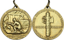 Era Fascista. Medaglia 1934 A. XII per la realizzazione della Camionabile Genova-Serravalle. D/ UFFICIO SPECIALE GENIO CIVILE GENOVA - IV NOV A XI NOV...