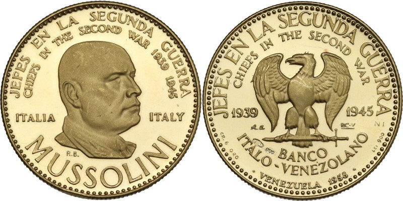 Medaglia 1958 emessa dal Banco Italo-Venezolano per la serie – Chiefs in the Sec...