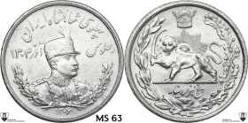 Iran. Reza Shah (1925-1941). 5000 Dinar SH 1306 (1927) L, Leningrad (St. Petersburg) mint. KM 1106. AR. 23.00 g. 36.00 mm. Encapsulated by Classical C...
