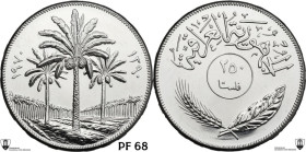 Iraq. Republic (1958- ). NI 250 Fils 1390 (1970) 12 Years of Land Reform. KM 130. NI. 14.89 g. 32.00 mm. Encapsulated by Classical Coin Grading PF 68.