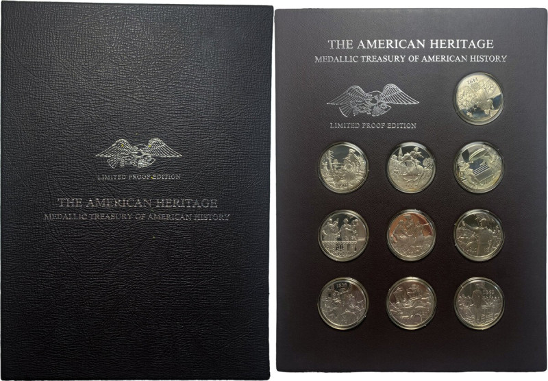 USA. The American Heritage. Medallic Treasury of American History. Set of twenty...