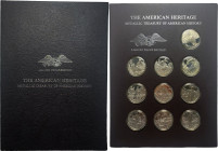 USA. The American Heritage. Medallic Treasury of American History. Set of twenty (20) 39 mm. silver medals depicting historical american events. Silve...