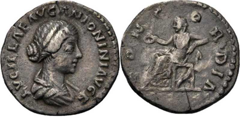 AR Denarius n.d, LUCILLA wife of L. Verus Draped bust right LVCILLAE AVG ANTONIN...
