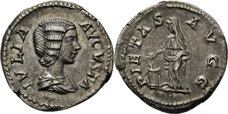 AR Denarius Rome 196–211 AD, JULIA DOMNA wife of Sept. Severus Draped bust right...