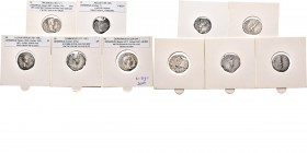 Lot Denarii (5) Coins of Trajanus, Aelius, Lucius Verus, Commodus and Gordianus III. On average Fine to Very fine