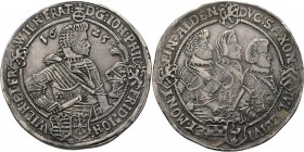 German States - Taler 1625, Silver, JOHANN PHILIPP UND SEINE BRÜDER 1603–1625, SACHSEN–ALTENBURG Half lenght bust to right. Rev. three busts to right....