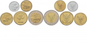 Indonesia - Proof set , Nikkel munten Consisting of 25 Rupees 1995 (PCGS PR67 DCAM), 50 Rupees 1995 (PCGS PR66 DCAM), 100 Rupees 1995 (PCGS PR65 DCAM)...