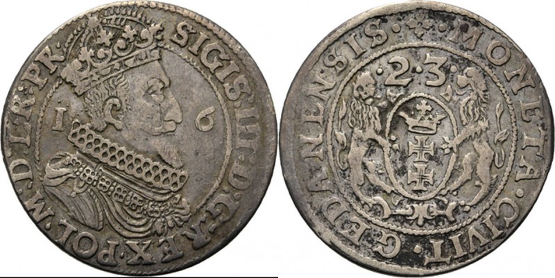 Poland - Ort or 18 Groszy or 1/4 Thaler 1623, SIGISMUND III 1587–1632 Danzig min...