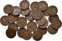 LOTS - Lot German East Africa Heller (28) 1907 J Crown with ribbon above date. Rev. value within wreath. Dates: 1906 A (6), 1906 J (5), 1907 J (8) and...