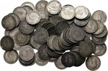 LOTS - Lot Great Britain (100) Consisting of Shillings, mainly George IV - George V. Various qualities