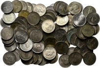 LOTS - Lot South Africa (100) Consisting of silver 5 Shillings and 50 Cents George VI and Elizabeth II. Various qualities, many with original luster
