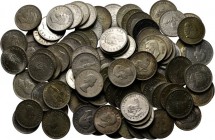 LOTS - Lot South Africa (100) Consisting of silver 5 Shillings and 50 Cents George VI and Elizabeth II. Various qualities, many with original luster