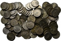 LOTS - Lot South Africa (100) Consisting of silver 5 Shillings and 50 Cents George VI and Elizabeth II. Various qualities, many with original luster