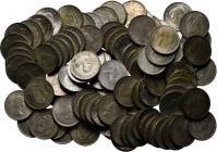 LOTS - Lot South Africa (100) Consisting of silver 5 Shillings and 50 Cents George VI and Elizabeth II. Various qualities, many with original luster