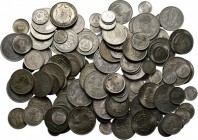 LOTS - Lot South Africa Mainly George VI and Elizabeth II silver pieces, interesting to sort out!Gross weight ca. 880 g. Various qualities
