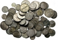 LOTS - Lot South Africa Mainly George VI and Elizabeth II silver pieces, interesting to sort out!Gross weight ca. 1100 g. Various qualities