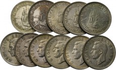 LOTS - Lot South Africa (11) Consisting of 5 Shillings 1952 '300th Anniversary Founding of Capetown'. Various qualities