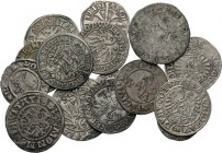 LOTS - Lot Worldcoins (15) Mainly 16-th century silver minors. Among which: Kempten, Lithuania etc. Interesting