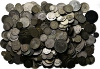 LOTS - Lot Worldcoins All 19th and early 20th century European silver coins, minors and crownsize included. Interesting lot to sort out!Gross weight c...