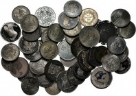 LOTS - Lot Worldcoins Mainly 20th century crownsize coins and medals. Various qualities