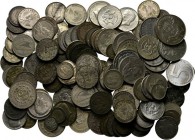 LOTS - Lot Worldcoins Mainly 19th and (mid) 20th century silver pieces.Gross weight 1400 g. Various qualities