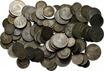 LOTS - Lot Worldcoins Mainly 19th and (mid) 20th century silver pieces.Gross weight 1400 g. Various qualities