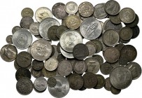 LOTS - Lot Worldcoins Mainly 19th and (mid) 20th century silver pieces.Gross weight 800 g. Various qualities