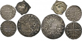 LOTS - Lot medieval Europe (4) A.o. Prager Groschen Johann von Luxemburg (Vgl. Slg. Donebauer 817; Castelin 8). Various qualities