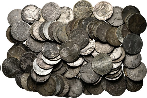 LOTS - Lot Maria Theresia Thalers (ca. 100) All restrikes form the 19th century-...