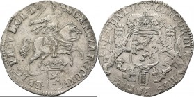 Dukaton of zilveren rijder 1673, Silver, AMSTERDAM Type Ib. Ruiter naar rechts boven gekroond provinciewapentje. Titel …: PROV: HOL·L ❀. Kz. generalit...