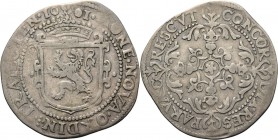 Roosschelling 1601, Silver Gekroond Hollands wapen, mt. stadsschild tussen jaartal boven de kroon. Kz. lang gebloemd kruis, ❀ in het hart.V. 112.4.4.9...