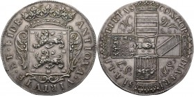 3 Voudige koggerdaalder of landdagpenning 1688, Silver Gekroond provinciewapen met omschrift ANTIQVA· VIRTVTE· ET· FIDE·. Jaartal boven de kroon. Kz. ...