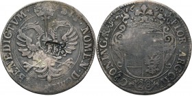 28 stuiver 1690, Silver Type II. Gekroonde dubbele adelaar met rijksappel op de borst. Kz. gekroond stadswapen, jaartal boven de kroon, waardeaanduidi...