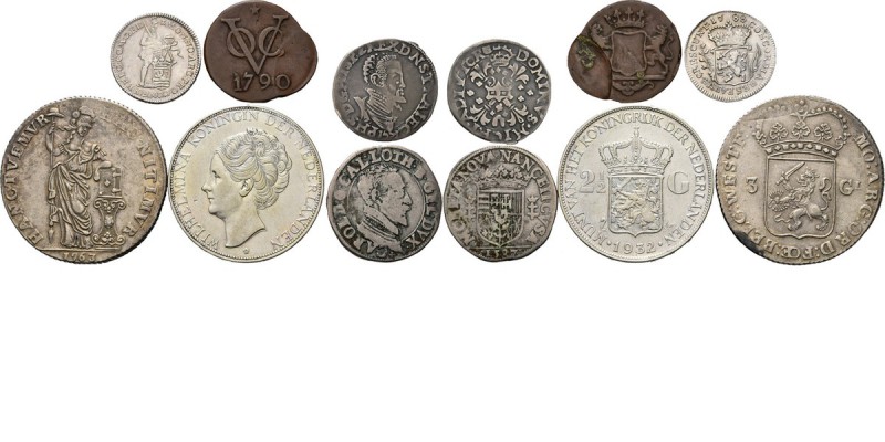 Lot Provinciaal (6) O.a. nette 3 Gulden 1763 West-Friesland etc.. Diverse kwalit...