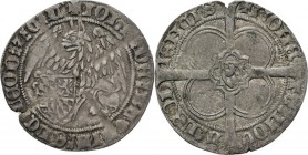 HEERLIJKHEDEN & STEDEN / LES SEIGNEURIES & VILLES - Griffon s.d, Silver, JEAN de Bavière 1389–1418, LIEGE-LUIK Griffon assis à gauche soutenant l'écu ...