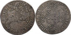 HEERLIJKHEDEN & STEDEN / LES SEIGNEURIES & VILLES - Snaphean s.d, Silver, EVERARD de la Marck 1506–1538, LIEGE-LUIK Hubert à cheval à droite, (au-dess...
