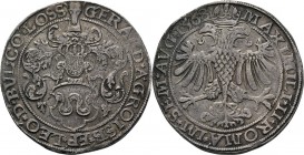 HEERLIJKHEDEN & STEDEN / LES SEIGNEURIES & VILLES - Rixdaler 1568, Silver, GERARD de Groesbeeck 1564–1580, LIEGE-LUIK Ecu heaumé. R/. aigle bicéphale ...